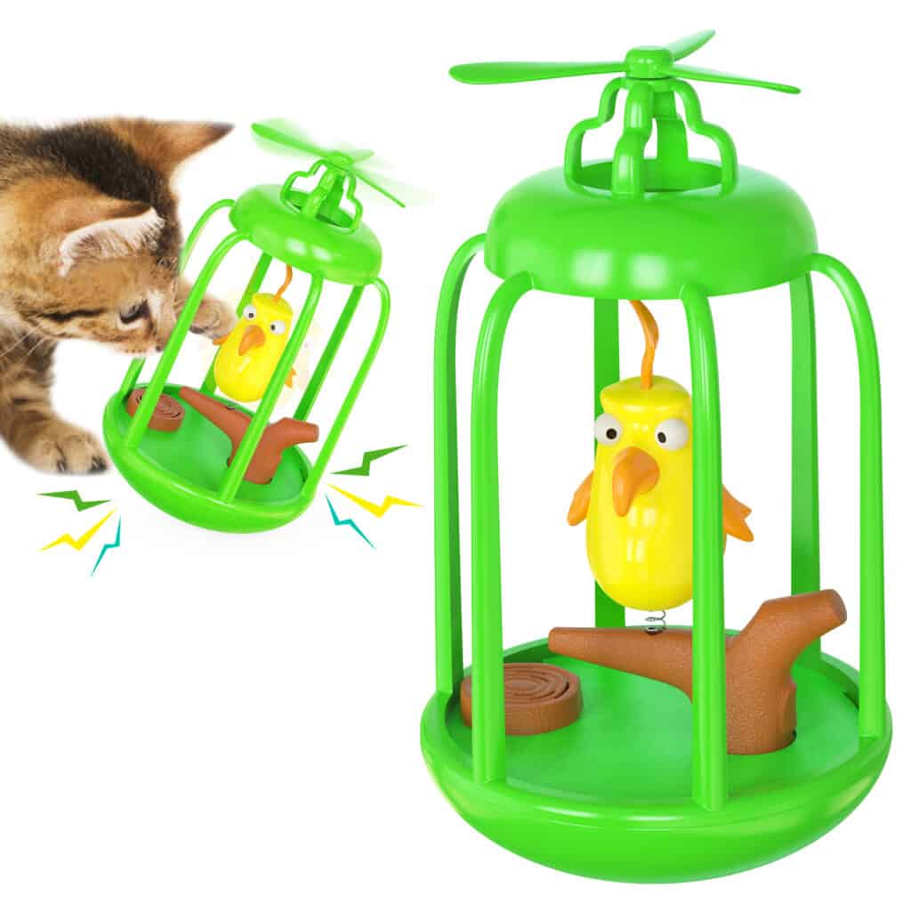 Bird-Cage Cat Toy